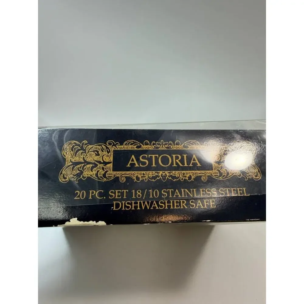 Astoria 20 Pc Flatware Set 18/10 Stainless Steel Home Essentials 2.58 lb New